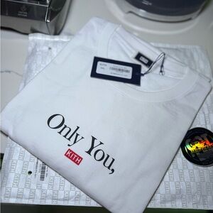 KITH Men’s 'Only You' White Logo T-Shirt Size XXL